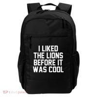 I Liked The Lion Before It Was Cool Funny Backpack thumb 0