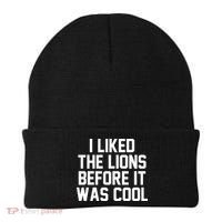I Liked The Lion Before It Was Cool Funny Beanie thumb 0