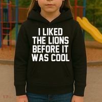 I Liked The Lion Before It Was Cool Funny Kids Hoodie thumb 3