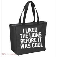 I Liked The Lion Before It Was Cool Funny Tote Bag thumb 2