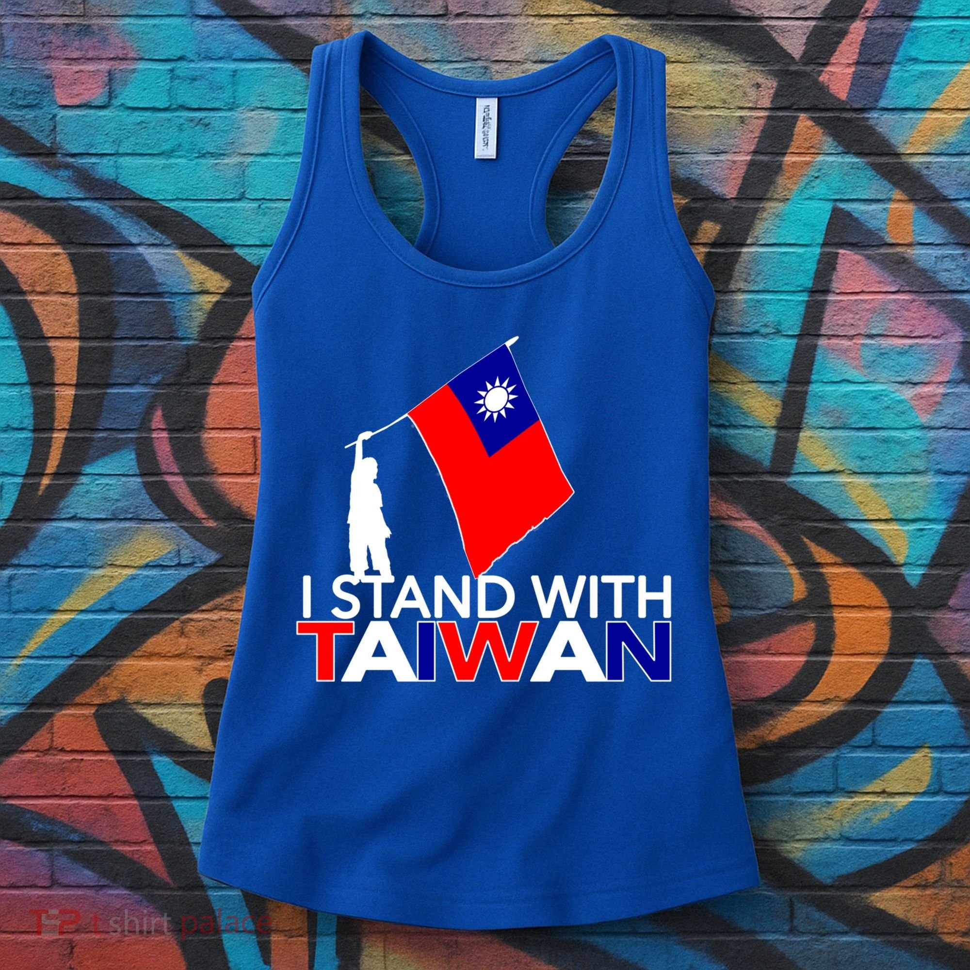 I Love Taiwan Flag Taiwanese Pride I Stand With Taiwan China Gift Women's Tank Top