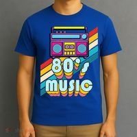 I Love The 80s Music Cute Gift Retro Vintage Eighties Style 1980 Gift T-Shirt thumb 3