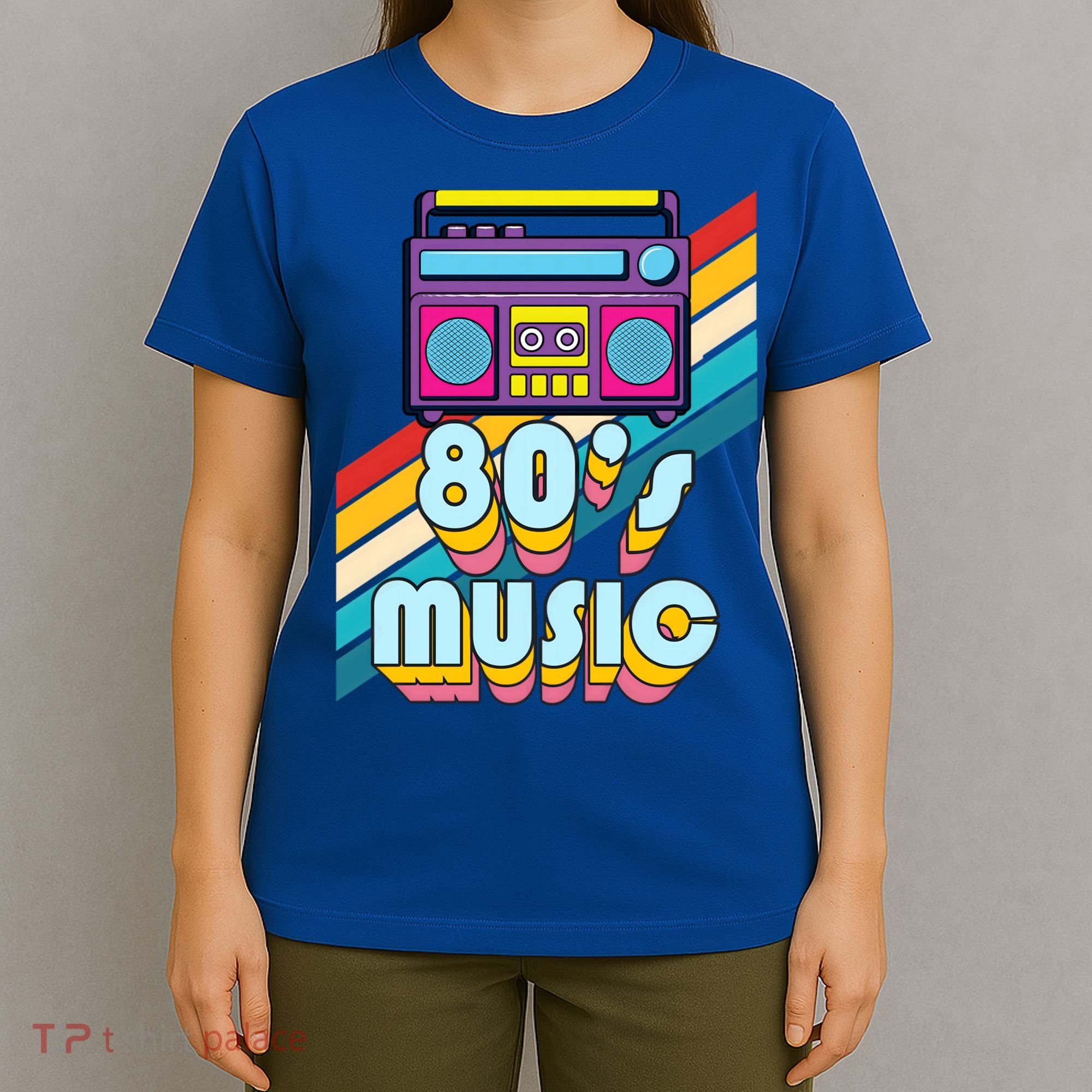I Love The 80s Music Cute Gift Retro Vintage Eighties Style 1980 Gift T-Shirt