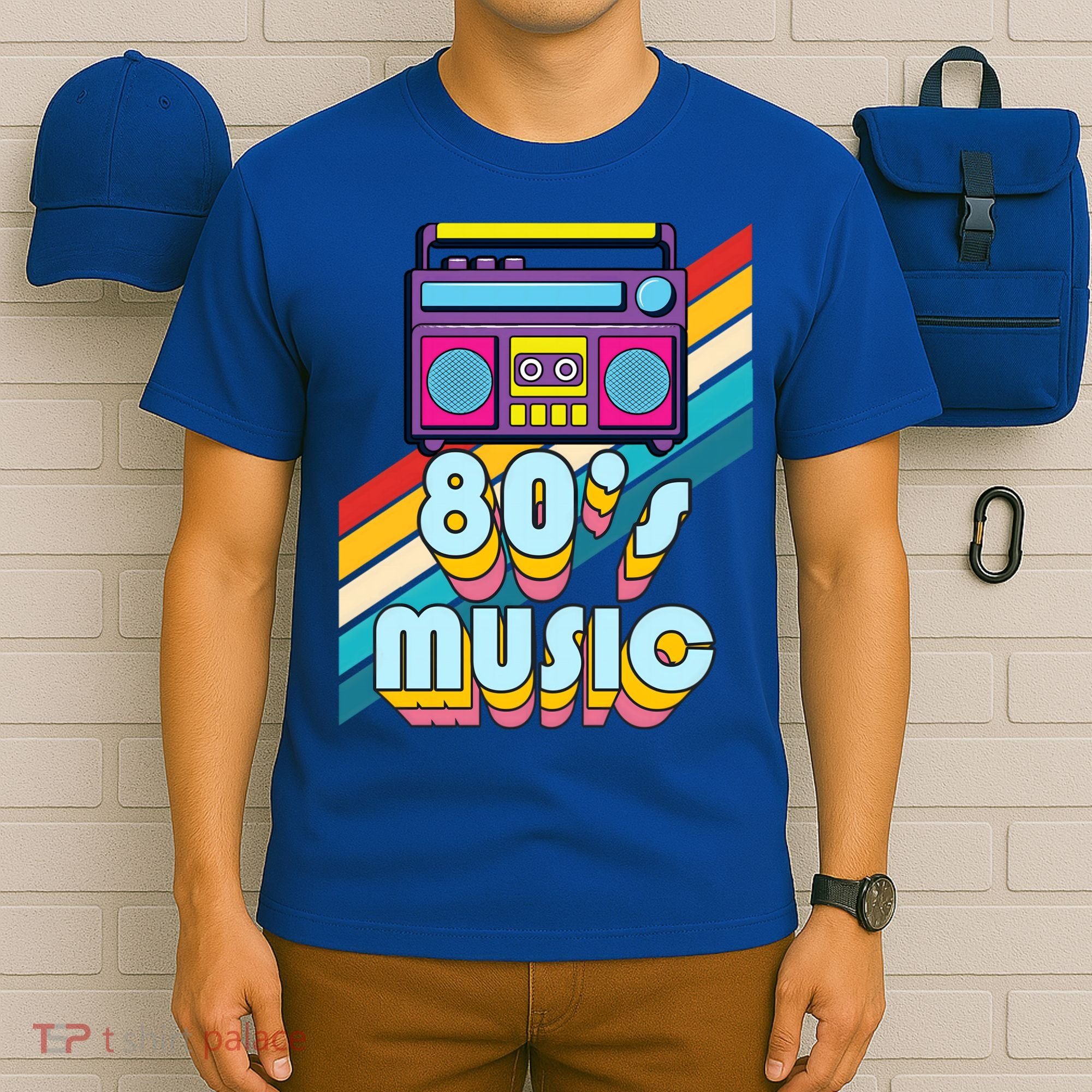 I Love The 80s Music Cute Gift Retro Vintage Eighties Style 1980 Gift T-Shirt
