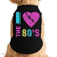 I Love The 80S 80s 90s Costume Party Doggie Tank thumb 0
