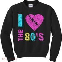 I Love The 80S 80s 90s Costume Party Kids Sweatshirt thumb 0