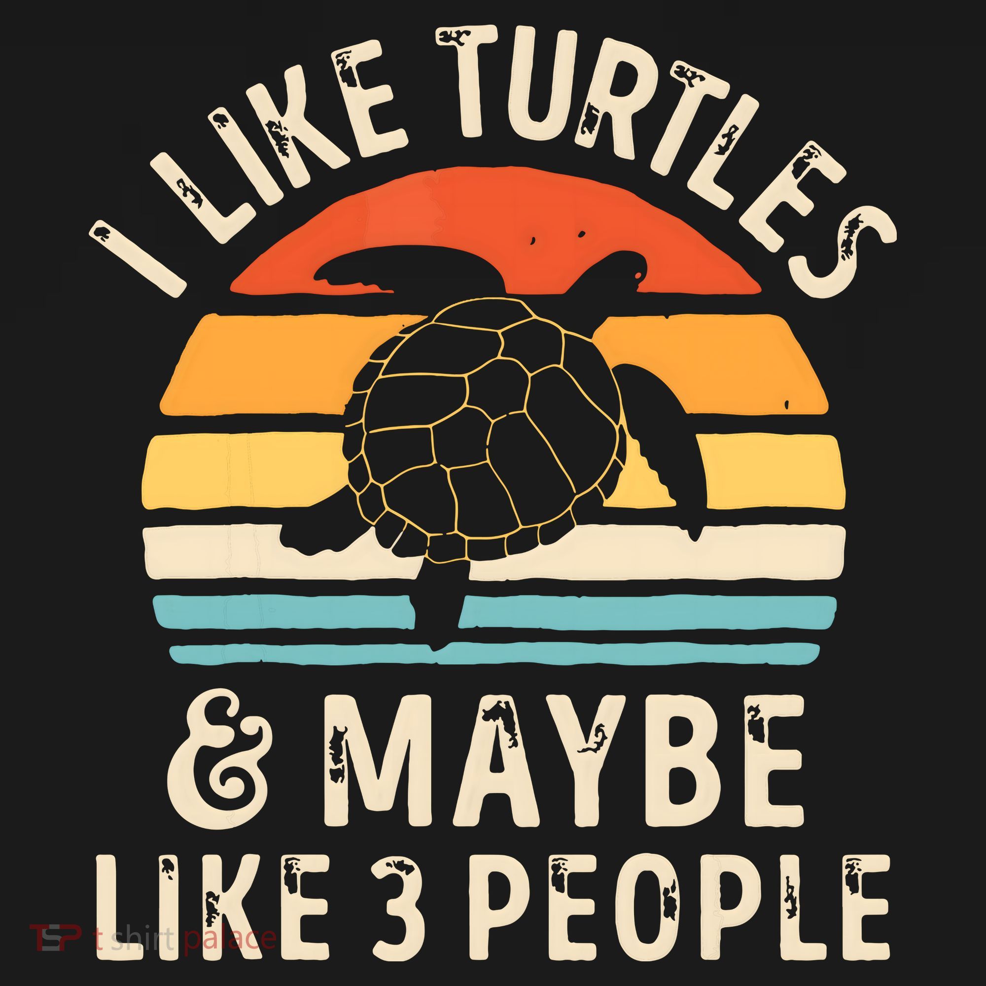 I Like Turtles And Maybe 3 People Turtle Reptile Lover Retro Women's Tank Top