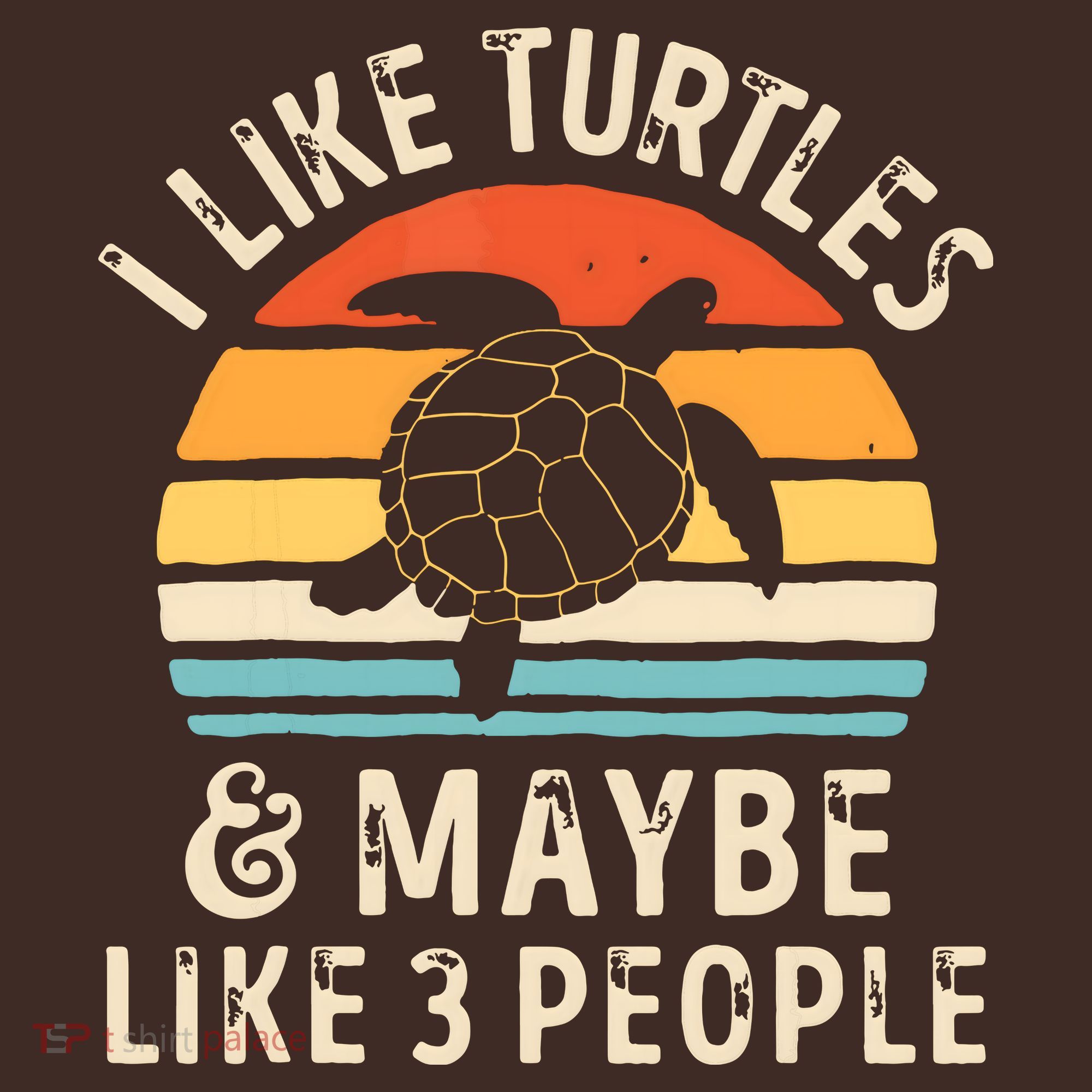 I Like Turtles And Maybe 3 People Turtle Reptile Lover Retro Coaster