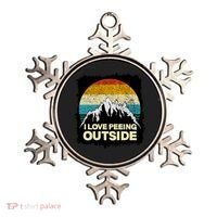 I Love To Pee Outside Funny Outdoor Man Camping Ornament thumb 0