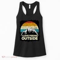 I Love To Pee Outside Funny Outdoor Man Camping Women's Tank Top thumb 0