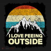 I Love To Pee Outside Funny Outdoor Man Camping Baby Bodysuit thumb 2
