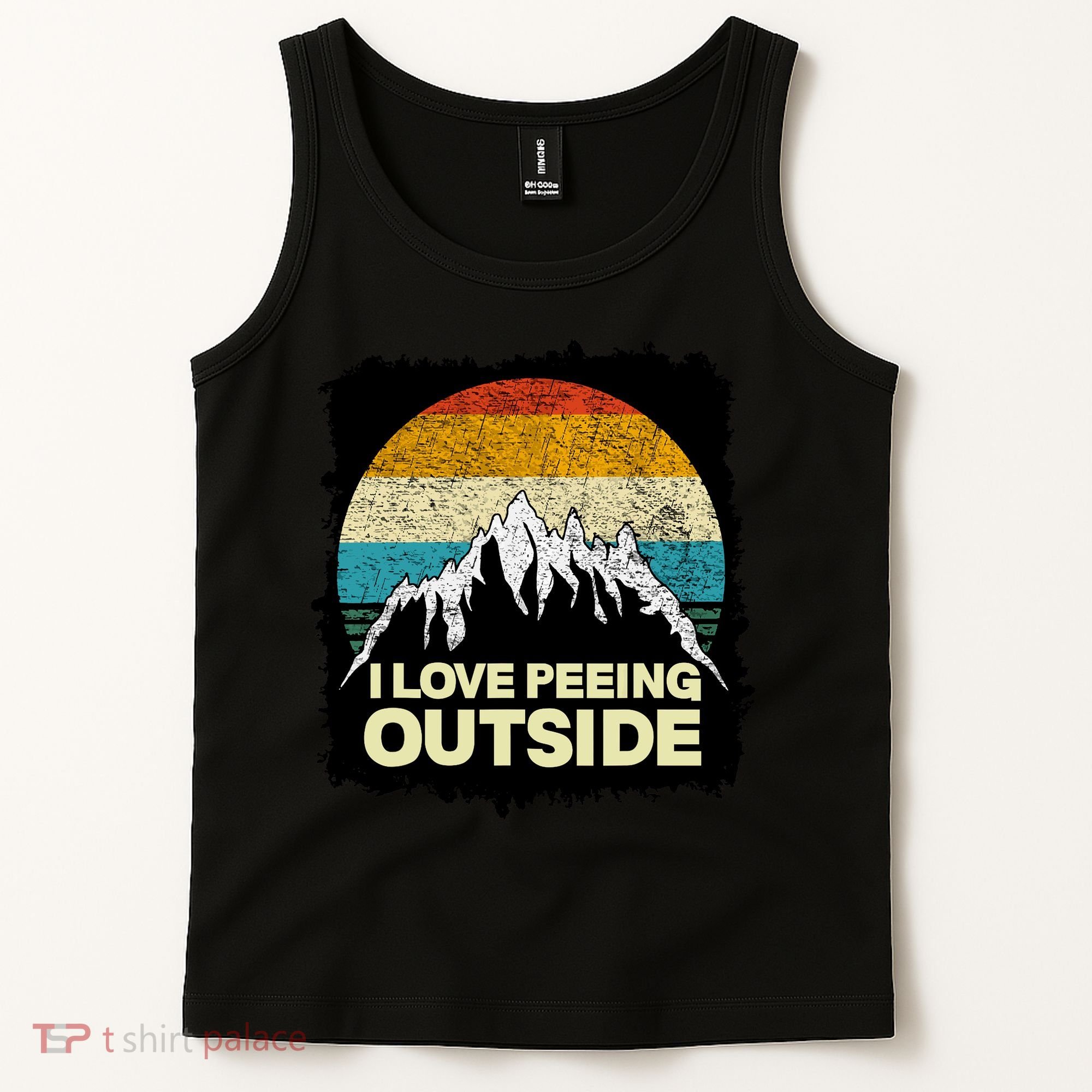 I Love To Pee Outside Funny Outdoor Man Camping Tank Top
