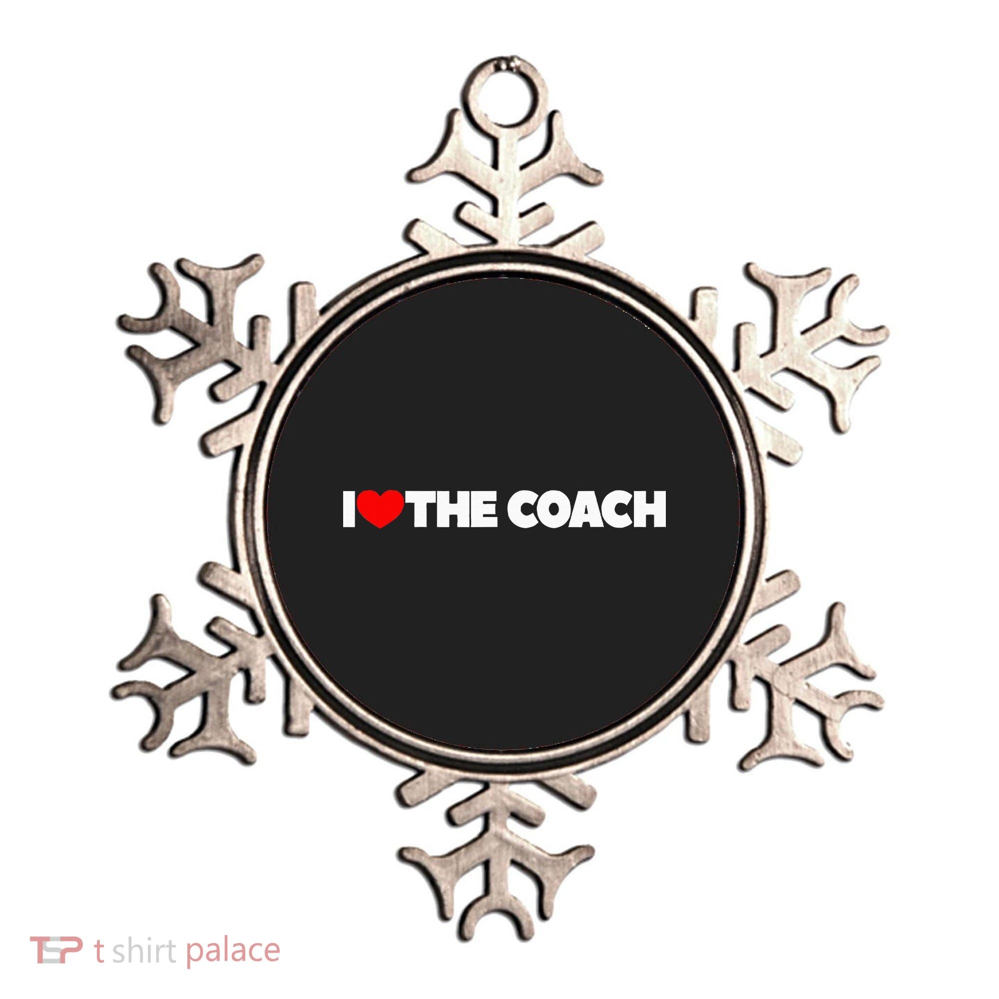 I Love The Coach Ornament