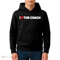 I Love The Coach Kids Hoodie thumb 4
