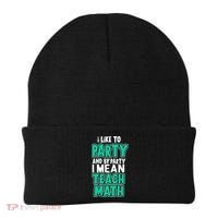 I Like To Party And By Part I Mean Teach Math Beanie thumb 0