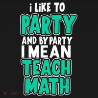 I Like To Party And By Part I Mean Teach Math Women's Hoodie thumb 2