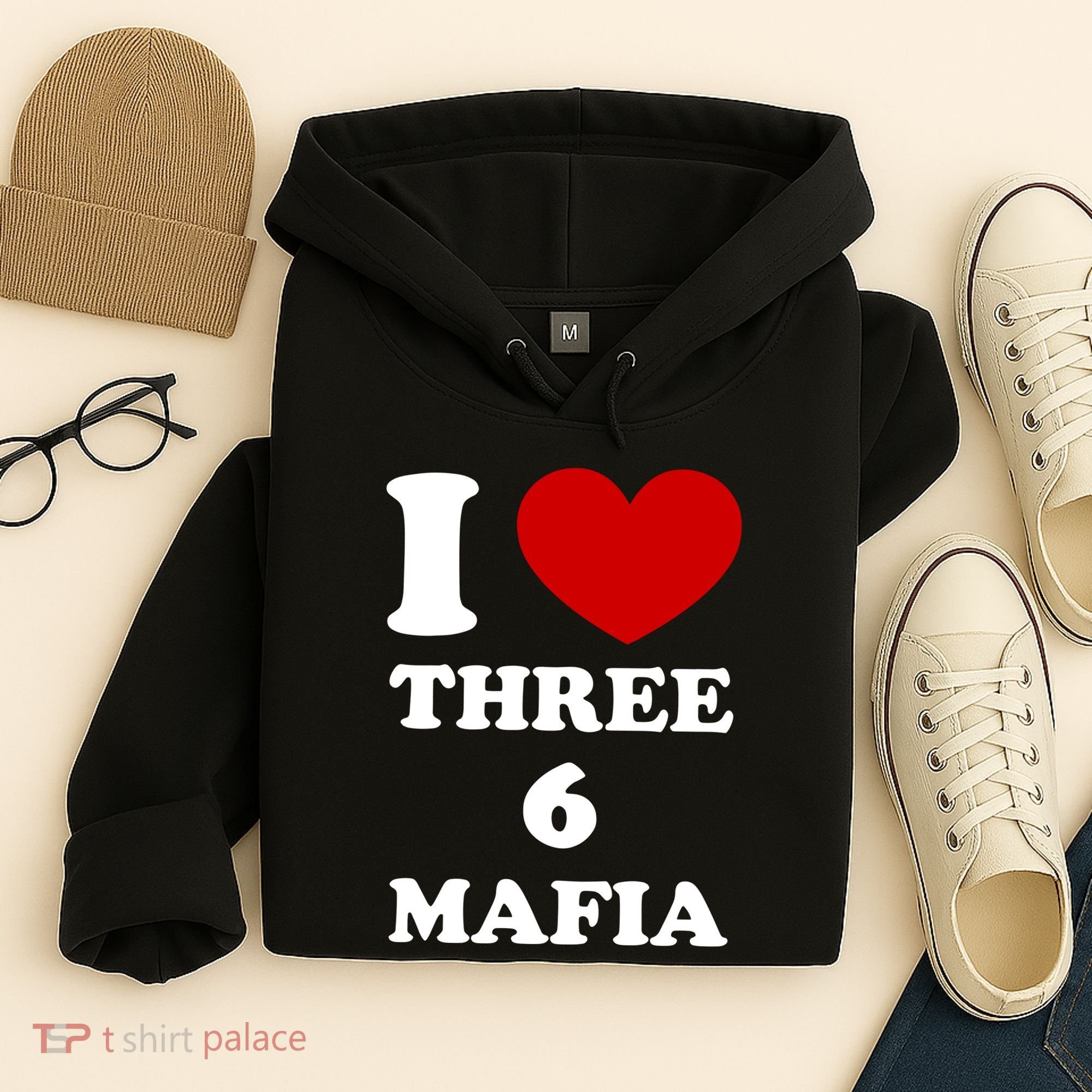 I Love Three 6 Mafia Limited Hoodie