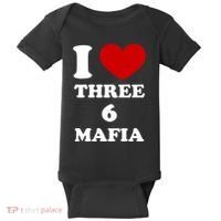 I Love Three 6 Mafia Limited Baby Bodysuit thumb 0