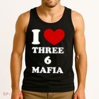 I Love Three 6 Mafia Limited Tank Top thumb 3