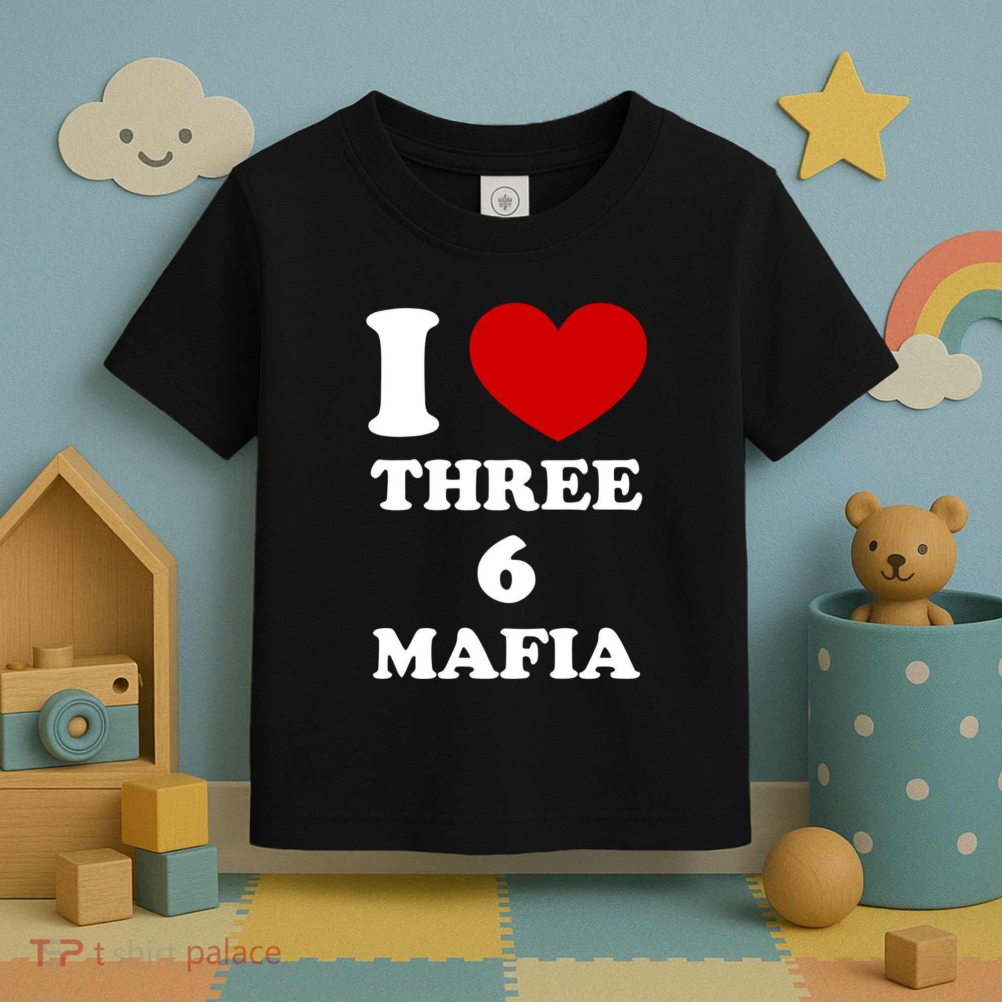 I Love Three 6 Mafia Limited Toddler T-Shirt
