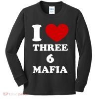 I Love Three 6 Mafia Limited Kids Long Sleeve Shirt thumb 0