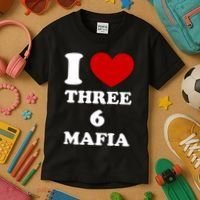 I Love Three 6 Mafia Limited Kids T-Shirt thumb 3