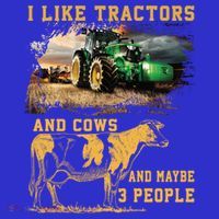 I Like Tractors And Cows And Maybe 3 People Cool Farmer Cool Gift Coaster thumb 2