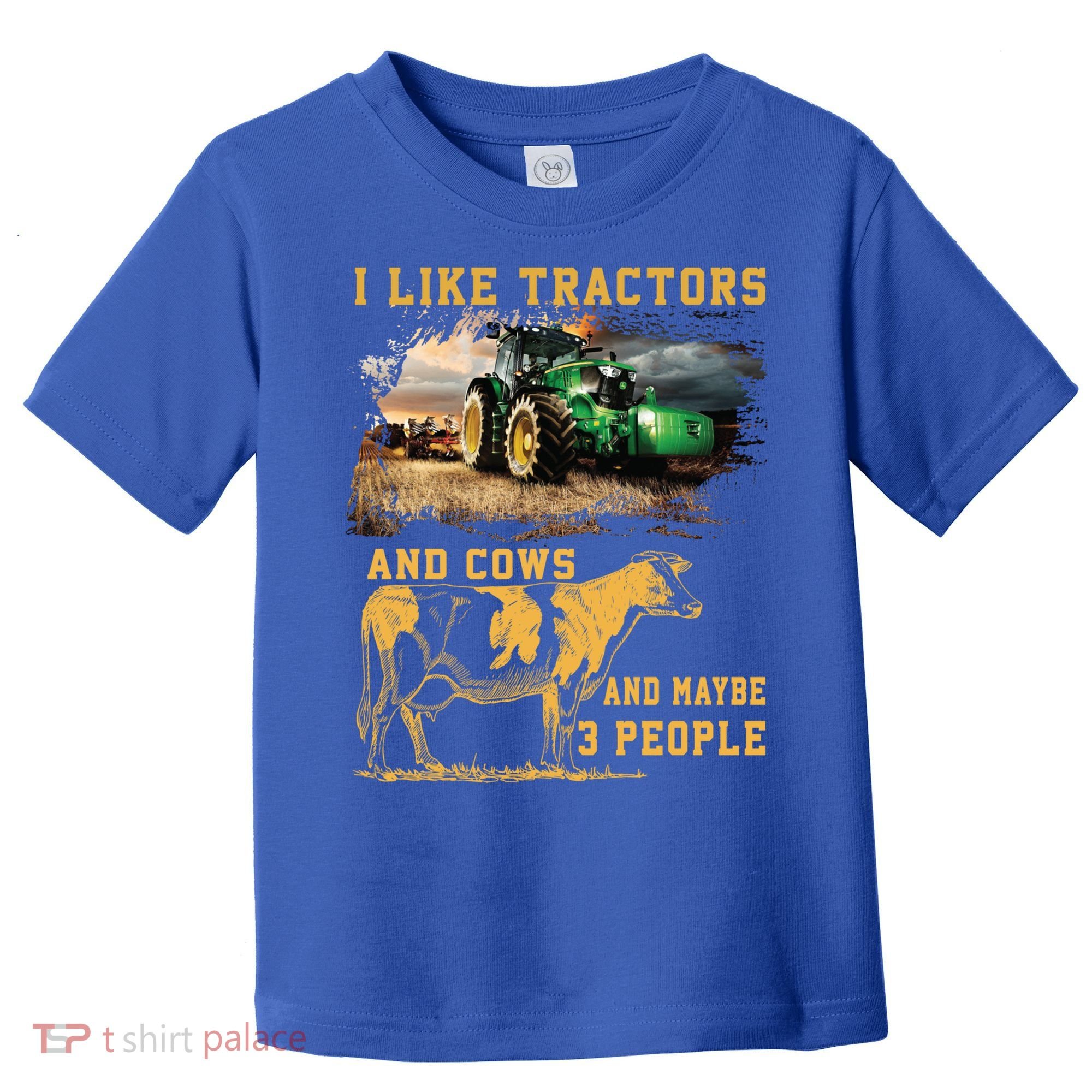 I Like Tractors And Cows And Maybe 3 People Cool Farmer Cool Gift Toddler T-Shirt