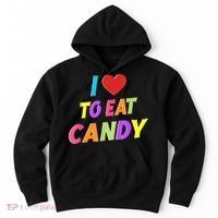 I Love To Eat Candy I Am Candy Funny Couple Matching Hoodie thumb 0