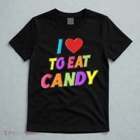 I Love To Eat Candy I Am Candy Funny Couple Matching T-Shirt thumb 5