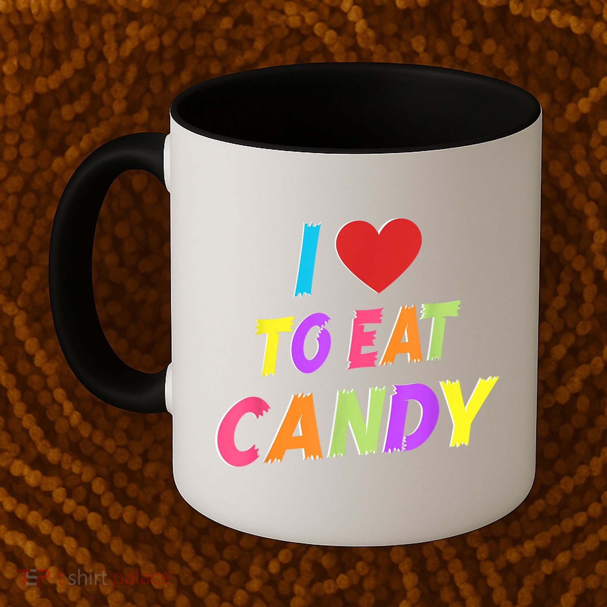 I Love To Eat Candy I Am Candy Funny Couple Matching Coffee Mug