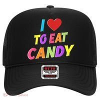 I Love To Eat Candy I Am Candy Funny Couple Matching Hat thumb 0