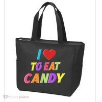 I Love To Eat Candy I Am Candy Funny Couple Matching Tote Bag thumb 3