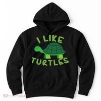 I Like Turtles Tortoise Sea Animal Funny Gift Hoodie thumb 0