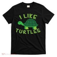 I Like Turtles Tortoise Sea Animal Funny Gift T-Shirt thumb 0