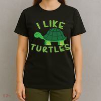 I Like Turtles Tortoise Sea Animal Funny Gift T-Shirt thumb 4