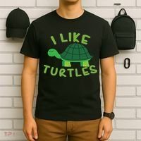 I Like Turtles Tortoise Sea Animal Funny Gift T-Shirt thumb 6