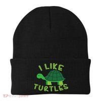 I Like Turtles Tortoise Sea Animal Funny Gift Beanie thumb 0