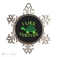 I Like Turtles Tortoise Sea Animal Funny Gift Ornament thumb 0