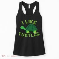 I Like Turtles Tortoise Sea Animal Funny Gift Women's Tank Top thumb 0