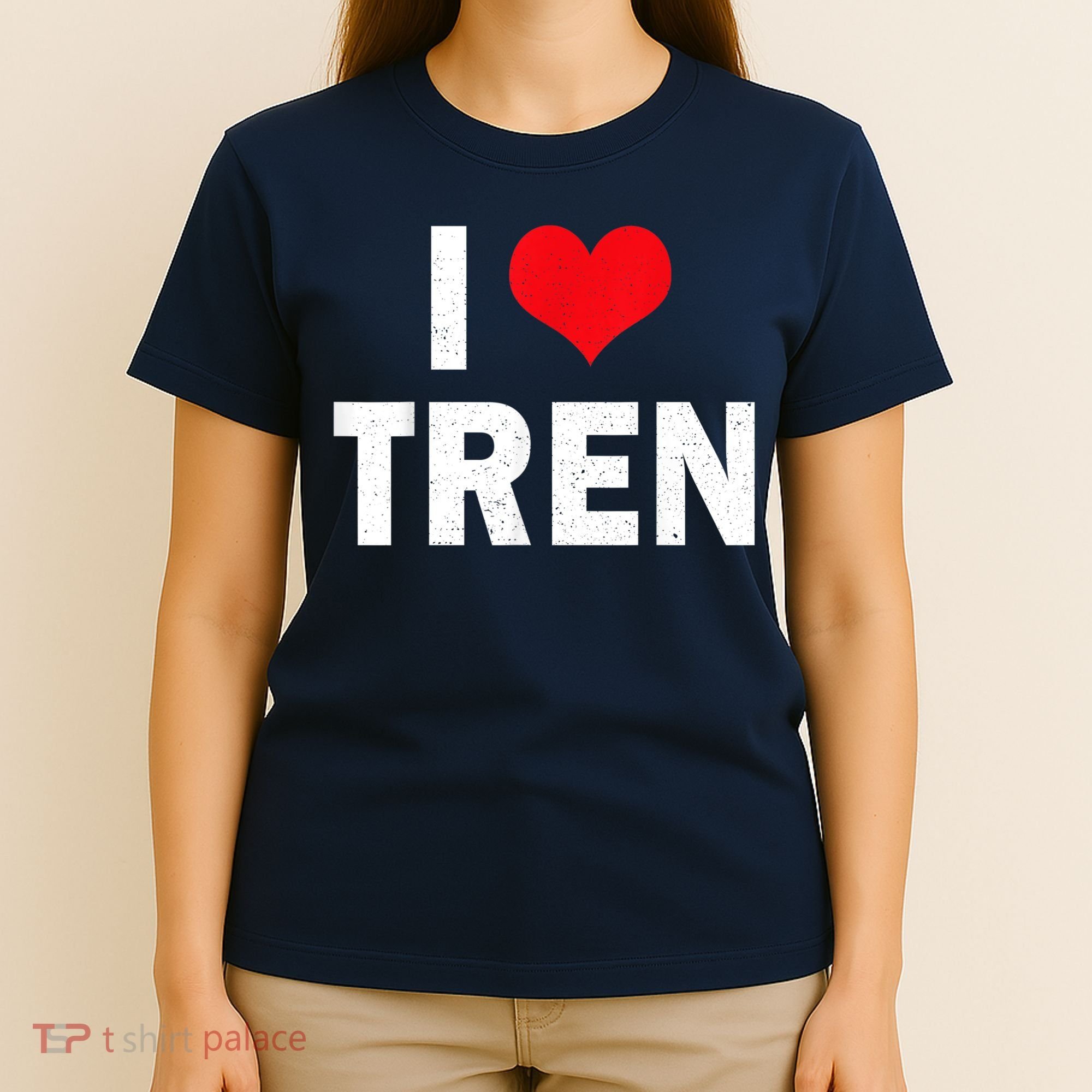 I Love Tren Bodybuilder I Heart Tren Funny T-Shirt