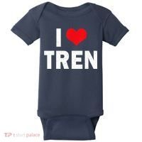 I Love Tren Bodybuilder I Heart Tren Funny Baby Bodysuit thumb 0