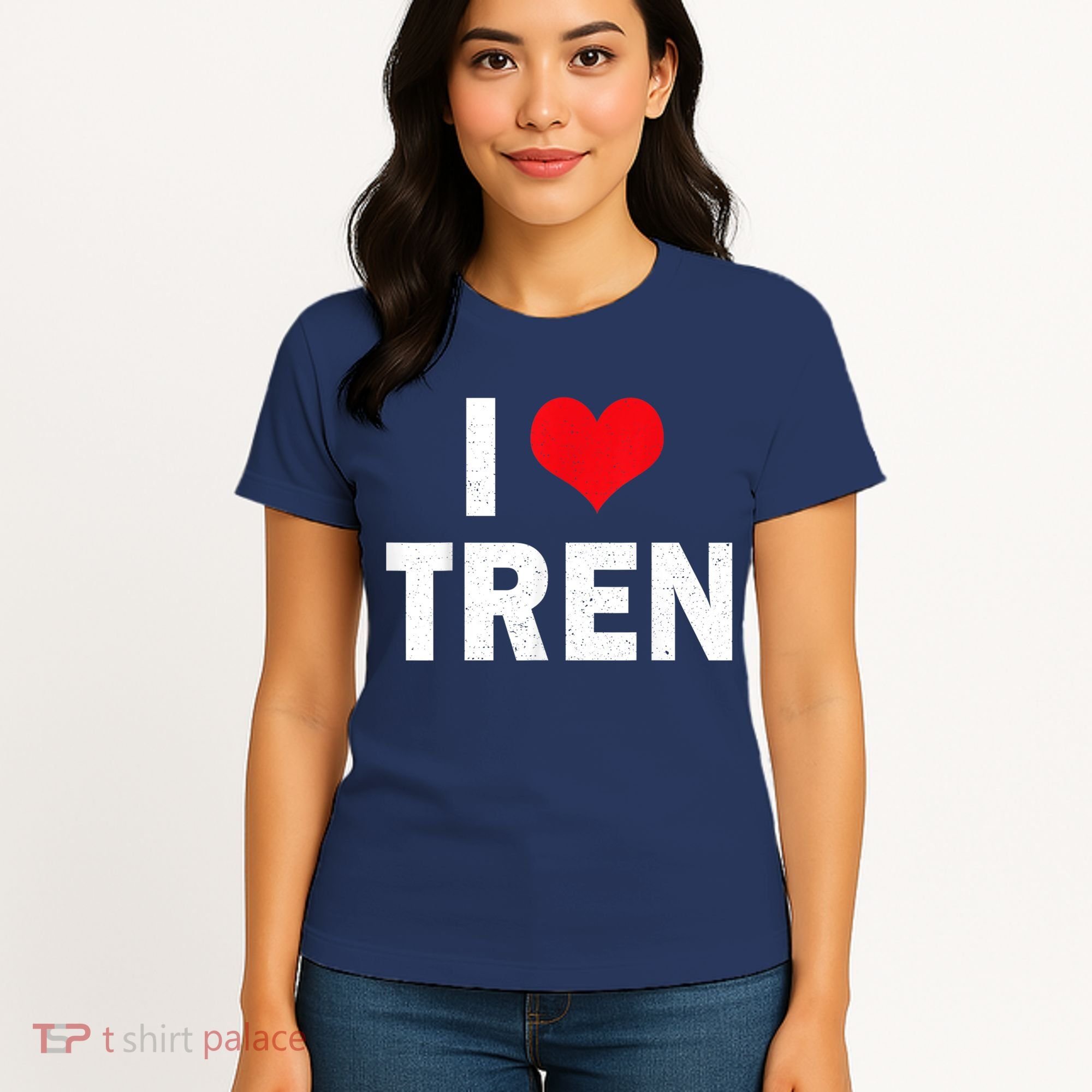 I Love Tren Bodybuilder I Heart Tren Funny Women's T-Shirt