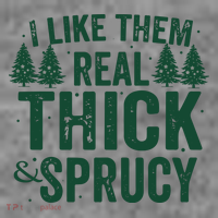 I Like Them Real Thick And Sprucy Funny Christmas Toddler Hoodie thumb 2