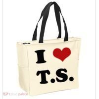 I Love TS Tote Bag thumb 2
