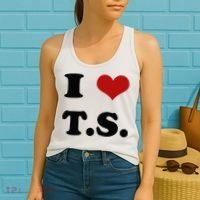 I Love TS Women's Tank Top thumb 2