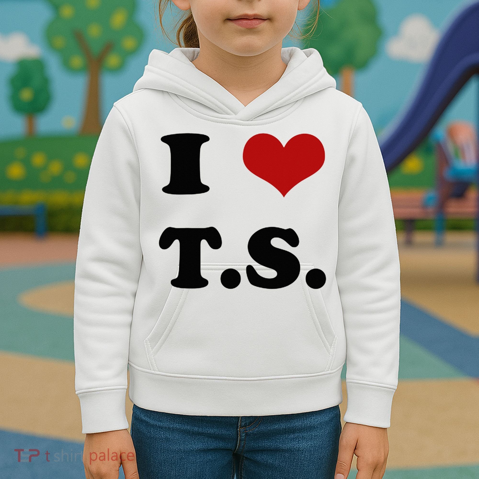 I Love TS Kids Hoodie