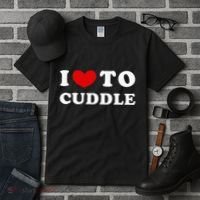I Love To Cuddle Tall T-Shirt thumb 3