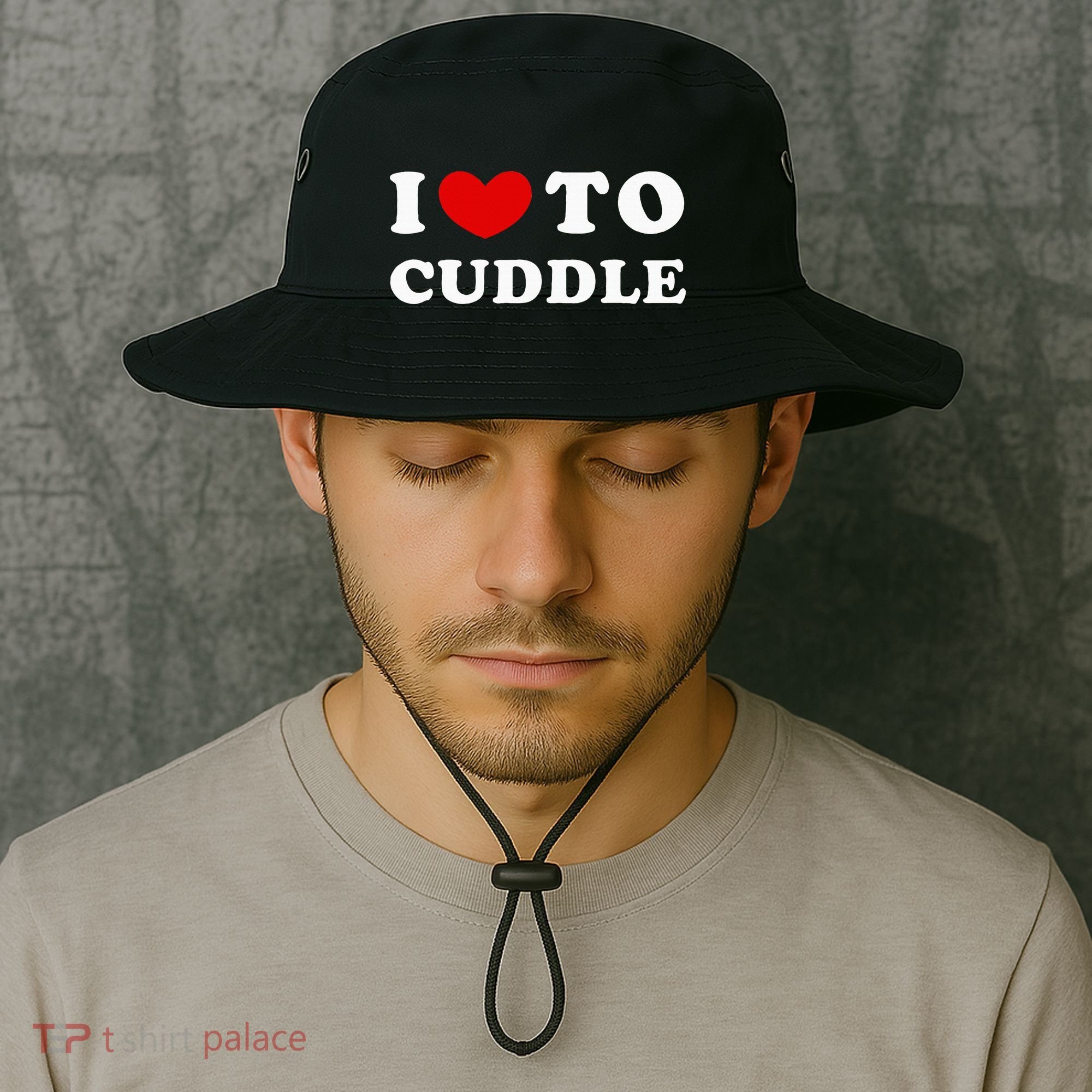 I Love To Cuddle Bucket Hat