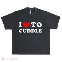 I Love To Cuddle Urban Oversized Heavyweight T-Shirt thumb 0